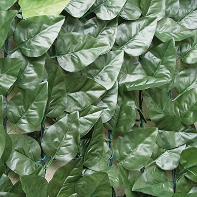 TENAX Divy Laurus 1,50x3 m Verde, Siepe Artificiale con Foglie in Poliestere Tipo Lauro, Schermatura Frangivista TENAX Divy Laurus 1,50x3 m Verde, Siepe Artificiale con Foglie in Poliestere Tipo Lauro, Schermatura Frangivista