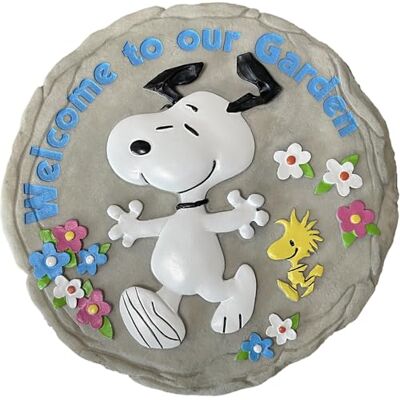 Spoontiques Peanuts Welcome Stepping Stone Pietra Decorativa da Giardino per Cortile, Patio, Giardino o passerella Decorazione per Interni o Esterni Spoontiques Peanuts Welcome Stepping Stone Pietra Decorativa da Giardino per Cortile, Patio, Giardino o passerella Decorazione per Interni o Esterni