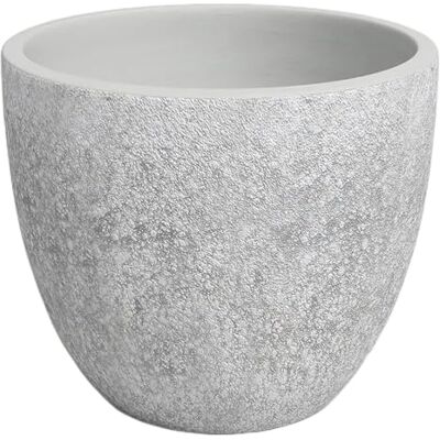 Artevasi Héstia Vaso, Vaso da fiori, Vaso decorativo, Struttura complessa, Ceramica fatta a mano, Grigio chiaro, 20cm Artevasi Héstia Vaso, Vaso da fiori, Vaso decorativo, Struttura complessa, Ceramica fatta a mano, Grigio chiaro, 20cm