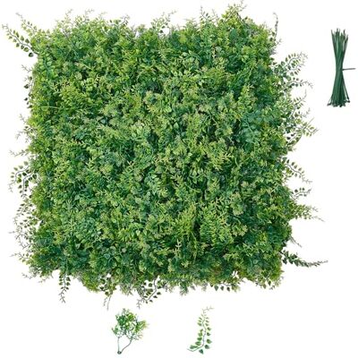 VEVOR Parete Verde Artificiale 50,8x50,8 cm, Set di 12 Pannelli in Foglie di Felce, Siepe Artificiale per Pareti e Recinzioni Decorative, Schermo Frangivista per Privacy, per Balcone Giardino Terrazzo VEVOR Parete Verde Artificiale 50,8x50,8 cm, Set di 12 Pannelli in Foglie di Felce, Siepe Artificiale per Pareti e Recinzioni Decorative, Schermo Frangivista per Privacy, per Balcone Giardino Terrazzo