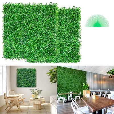 VEVOR 12 tappetini per siepi artificiali, 25,4 x 25,4 cm, per recinzioni da giardino interni ed esterni, cortile VEVOR 12 tappetini per siepi artificiali, 25,4 x 25,4 cm, per recinzioni da giardino interni ed esterni, cortile