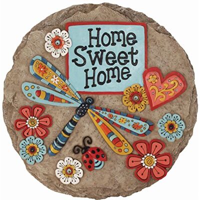 Spoontiques Decorazione da Giardino Pietra Decorativa per Giardino con Libellula Spoontiques Decorazione da Giardino Pietra Decorativa per Giardino con Libellula