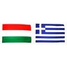 AZ FLAG Bandiera Ungheria 150x90cm Bandiera Ungherese 90 x 150 cm & Bandiera Grecia 150x90cm Bandiera Greca 90 x 150 cm