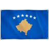 Runesol Bandiera Kosovo, 91x152cm, 3ft x 5ft, 4 Occhielli, Repubblica del Kosovo, Flamuri i Kosovës, Giorno della Costituzione, Косовска застава, Bandiere di Qualità, Interno, Esterno