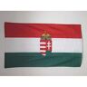 AZ FLAG Bandiera Ungheria con Stemma 150x90cm Bandiera Ungherese con Blasone 90 x 150 cm Foro per Asta