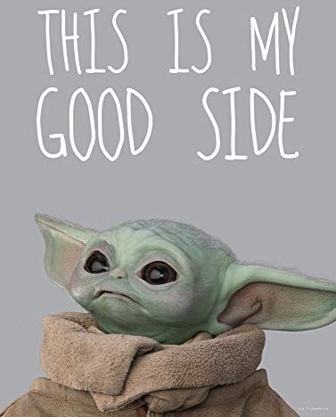 Komar Star Wars, stampa artistica da parete con mandaloriano The Child Chocolate Side, Baby Yoda, dimensioni 30 x 40 cm, senza cornice, WB-SW-003-30 x 40 cm, multicolore