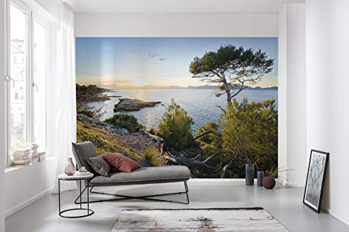 Komar Carta da parati fotografica in tessuto non tessuto, misura XXL, decorazione, paesaggio, camera da letto, soggiorno, ufficio, corridoio, dimensioni 400 x 280 cm (L x A), multicolore