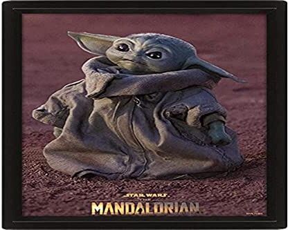 Gamesland Star Wars The Mandalorian Grogu Poster lenticolare 3D, 26 x 20 cm