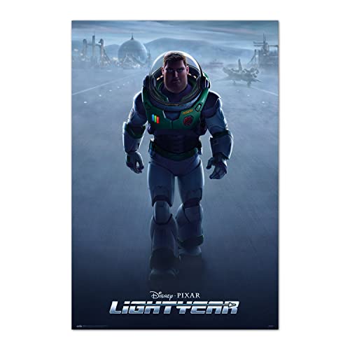 Grupo Erik : Poster Lightyear La vera storia di Buzz   Poster da parete Lightyear, 61x91,5cm, carta lucida   Poster da muro, incorniciabile, poster da muro pixar, poster disney