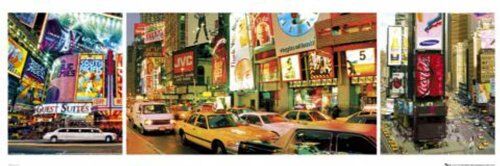 Empire 490 094 New York Times Square Manhattan Città Slim Poster Dimensioni 91.5 x 30.5 cm