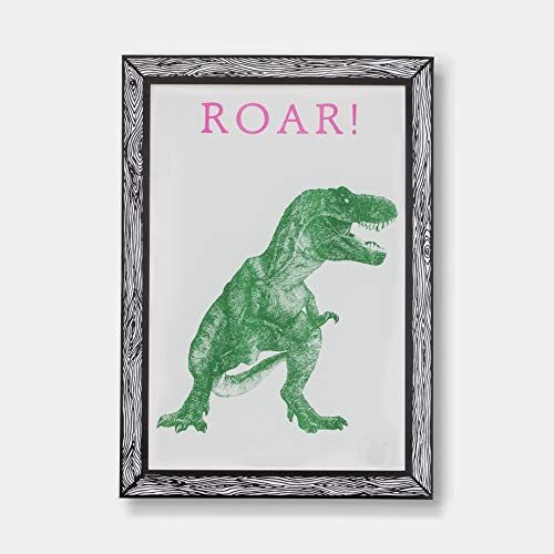 GOODNIGHT LIGHT Poster Dinosauro Verde Roar A3 21x29 Stampa su carta 250 g Poster da parete Fogli per cornice Quadri Decorazione Soggiorno Poster decorativi