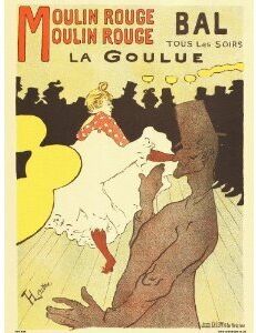 onthewall Poster Art Nouveau di Henri de toulouse Lautrec Moulin Rouge PDP 030