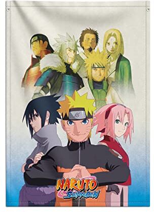 Grupo Erik : Wall Scroll Anime Naruto   Poster tela da parete anime, 70 x 100 cm, resistente e facile da appendere Poster Tela Anime, stampa su tela anime, wall art decor