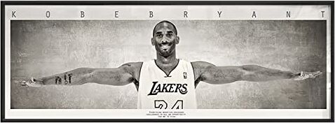 KTGEDH Immagine su tela stampata All Star Game NBA Basketball Player Kobe Bryant Arm Span Poster Kobe Portrait Canvas Painting Artwork Poster Wall Art Decor for Home Living Room Unframed,60×180cm