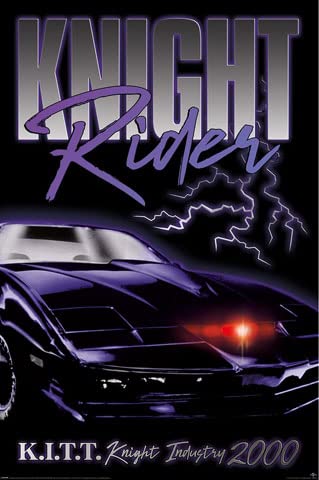 empireposter Knight Rider Kitt Knight Industry 2000 Poster cinematografico cinema, dimensioni 61 x 91,5 cm