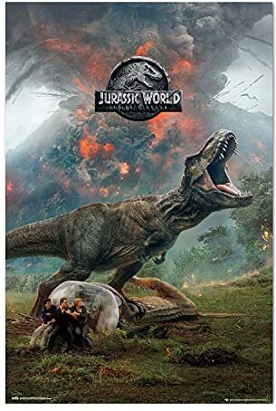 Grupo Erik : Poster Jurassic World   Poster da parete Jurassic Park, 61x91,5cm, carta lucida   Poster da muro, incorniciabile   Poster Jurassic World, Poster Film, Jurassic World Gadget