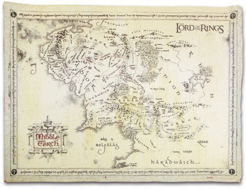 1art1Ã‚Â Posters: The Lord Of The Rings Poster Art Print Parchment Map Of Middle Earth (26 x 18 inches) by 1art1Ã‚®