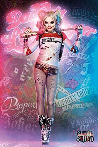 empireposter Suicide Squad – Harley Quinn Stampa stand – Poster Film – Poster, dimensioni 61 x 91,5 cm, carta, multicolore, 91,5 x 61 x 0,14 cm