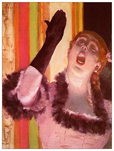 ArtPlaza Degas Edgar The singer with the glove Decorative Panel, Wood MDF, Multicolour, 60x80 Cm
