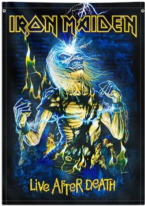 Grupo Erik : Wall Scroll Iron Maiden   Poster tela da parete Iron Maiden, 70 x 100 cm, resistente e facile da appendere Iron Maiden Gadget, Iron Maiden Poster