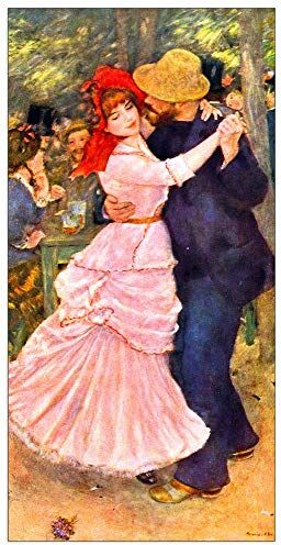 ArtPlaza Renoir Pierre-Auguste Dance in Bougival  Decorative Panel, Wood MDF, Multicolour, 50x100 Cm