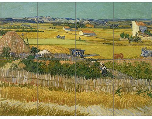 Artery8 Vincent Van Gogh De Oogst XL Giant Panel Poster (8 Sections) Manifesto