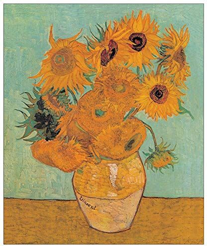 Artopweb VAN GOGH Sunflowers 2 Decorative Panel, Wood MDF, Multicolour, 83x100 Cm