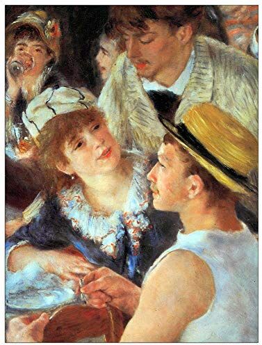 ArtPlaza Renoir Pierre-Auguste Lunch on the boat party, detail Decorative Panel, Wood MDF, Multicolour, 60x80 Cm