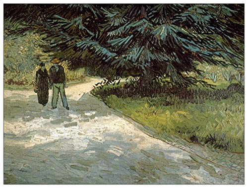 ArtPlaza Van Gogh Vincent Poets Garden III Decorative Panel, Wood MDF, Multicolour, 80x60 Cm