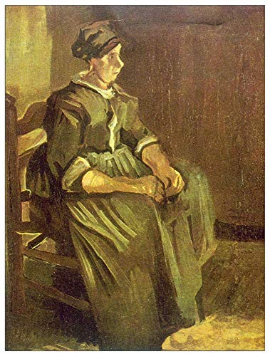 ArtPlaza Van Gogh Vincent Sitting Decorative Panel, Wood MDF, Multicolour, 60x80 Cm