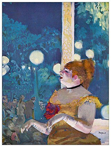 ArtPlaza Degas Edgar in Concert Cafe Pannello Decorativo, Legno, Multicolore, 60x80 cm