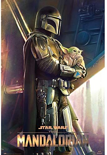 Grupo Erik Star Wars The Mandalorian Poster Clan of Two Mando and Baby Yoda, multicolore, 61 x 91,5 cm