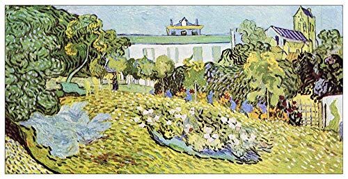 ArtPlaza Van Gogh Vincent The garden of the Daubignys Decorative Panel, Wood MDF, Multicolour, 100x50 Cm