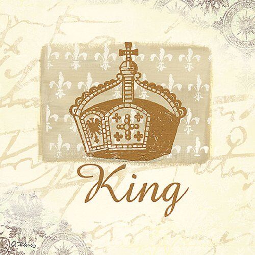 EuroGraphics Stampa Artistica for My King? di Anna Flores, 30x30 cm