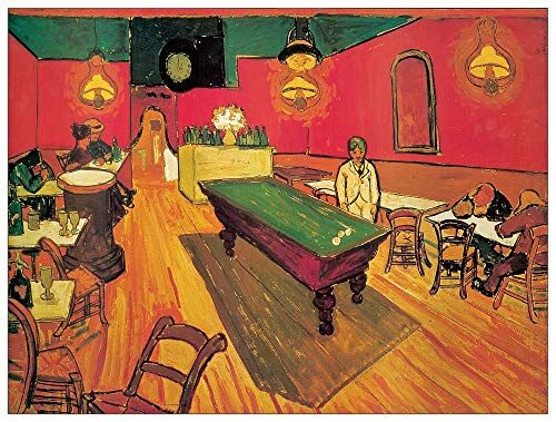 Artopweb VAN GOGH Night Cafe Decorative Panel, Wood MDF, Multicolour, 100x75 Cm