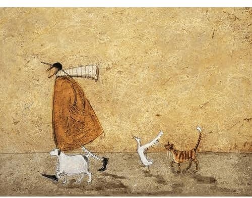 Pyramid Sam Toft Tela decorativa Ernest Doris Horace and Stripes, dimensioni 60 x 80 cm