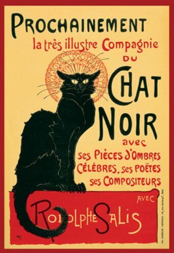 1art1 Empire  Steinlen Poster Tournee du Chat Noir di Theophile, 61 x 91.5 cm