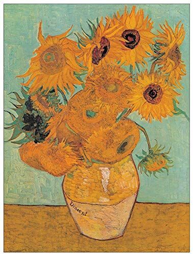 Artopweb VAN GOGH Sunflowers 2 Decorative Panel, Wood MDF, Multicolour, 60x80 Cm