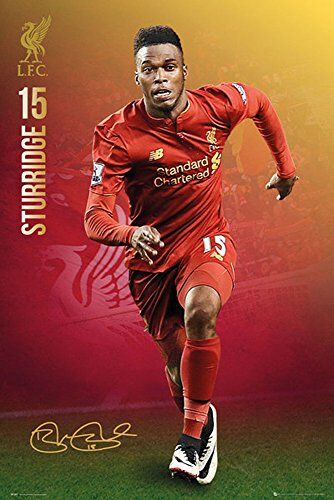 empireposter Fußball Liverpool Sturridge 16/17 Poster Sportivo con Palla da Fußball, Dimensioni 61 x 91,5 cm