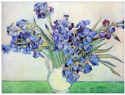 ArtPlaza Van Gogh Vincent Irises II Decorative Panel, Wood MDF, Multicolour, 80x60 Cm