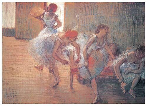 Artopweb DEGAS Dancers Decorative Panel, Wood MDF, Multicolour, 100x71 Cm