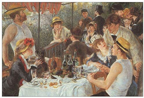 ArtPlaza Renoir Pierre-Auguste Luncheon on the boat party Decorative Panel, Wood MDF, Multicolour, 90x60 Cm