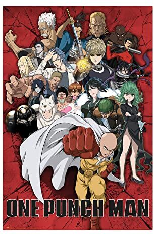 Grupo Erik : Poster One Punch Man Personaggi   Poster da parete One Punch Man, 61x91,5cm, carta lucida   Poster da muro, incorniciabile   Poster One Punch Man, Poster Anime, One Punch Man Gadget