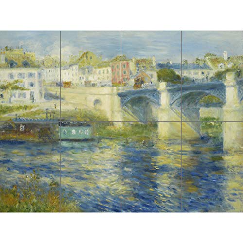 Artery8 Pierre Auguste Renoir Bridge At Chatou Painting XL Giant Panel Poster (8 Sections) ponte Pittura Manifesto