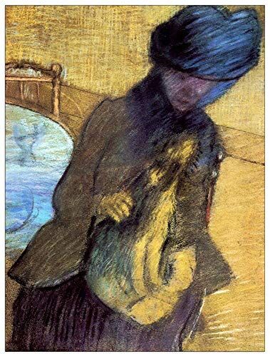 ArtPlaza Degas Edgar Mary Cassatt with her dog  Decorative Panel, Wood MDF, Multicolour, 60x80 Cm