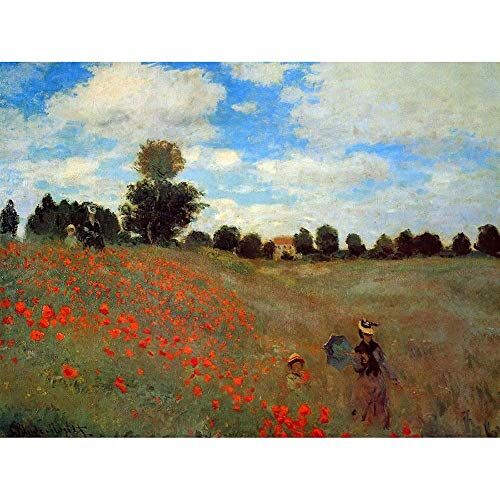 Wee Blue Coo Claude Monet Les Coqueliquots Old Master Painting Art Print Poster Wall Decor 12X16 Inch