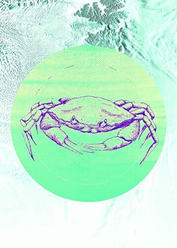 Komar Crab Sea  Poster da Parete con Immagine di Soggiorno, Camera da Letto, Decorazione Artistica Senza Cornice, 50 x 70 cm (Larghezza x Altezza)