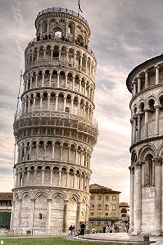 empireposter Torre di Pisa Italia Immagini Stampa Poster – 61 x 91,5 cm, Carta, Multicolore, 91,5 x 61 x 0,14 cm