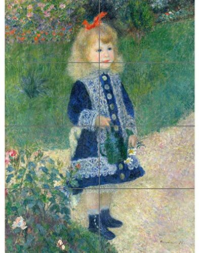 Artery8 Auguste Renoir A Girl With A Watering Can XL Giant Panel Poster (8 Sections) Ragazza acqua Manifesto