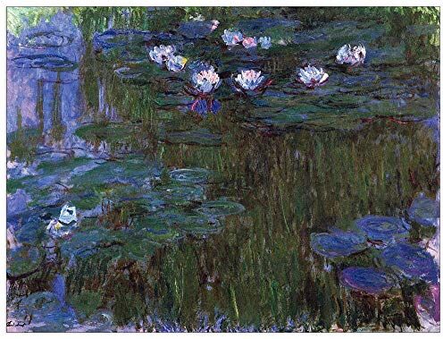 ArtPlaza Monet Claude Water Lillies II Decorative Panel, Wood MDF, Multicolour, 120x90 Cm